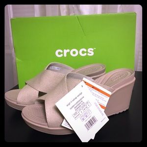 NWT Crocs wedges